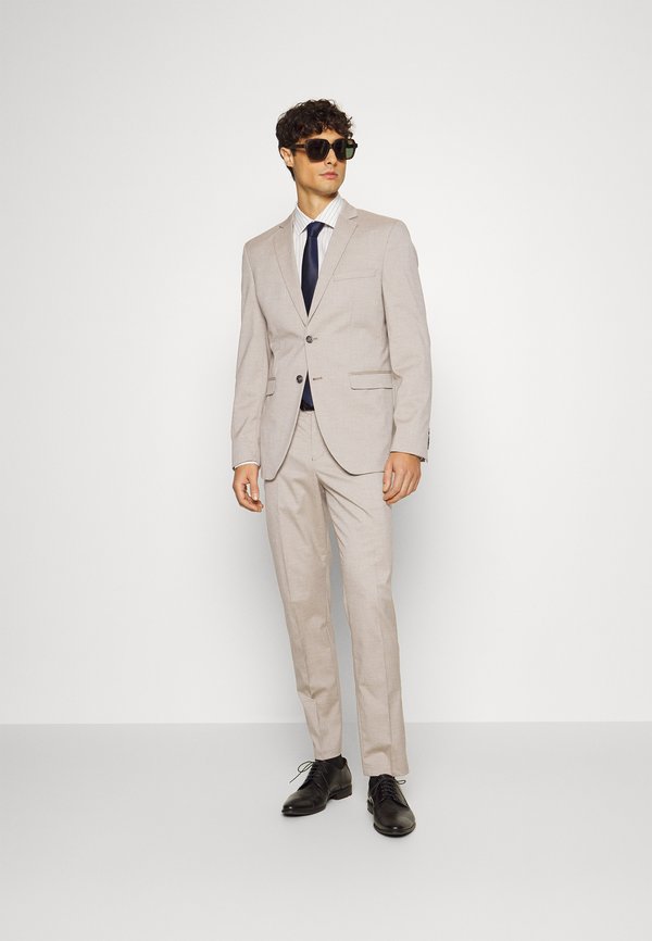 Lindbergh FINE CORDUROY SUPERFLEX Suit stone Zalando.co.uk