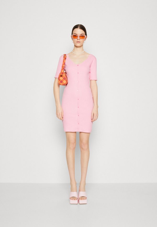 Pieces PCNUKISA DRESS Stickad klänning tea/ljusgrön Zalando.se