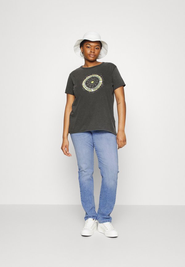 Only Carmakoma Myka life t-shirt white