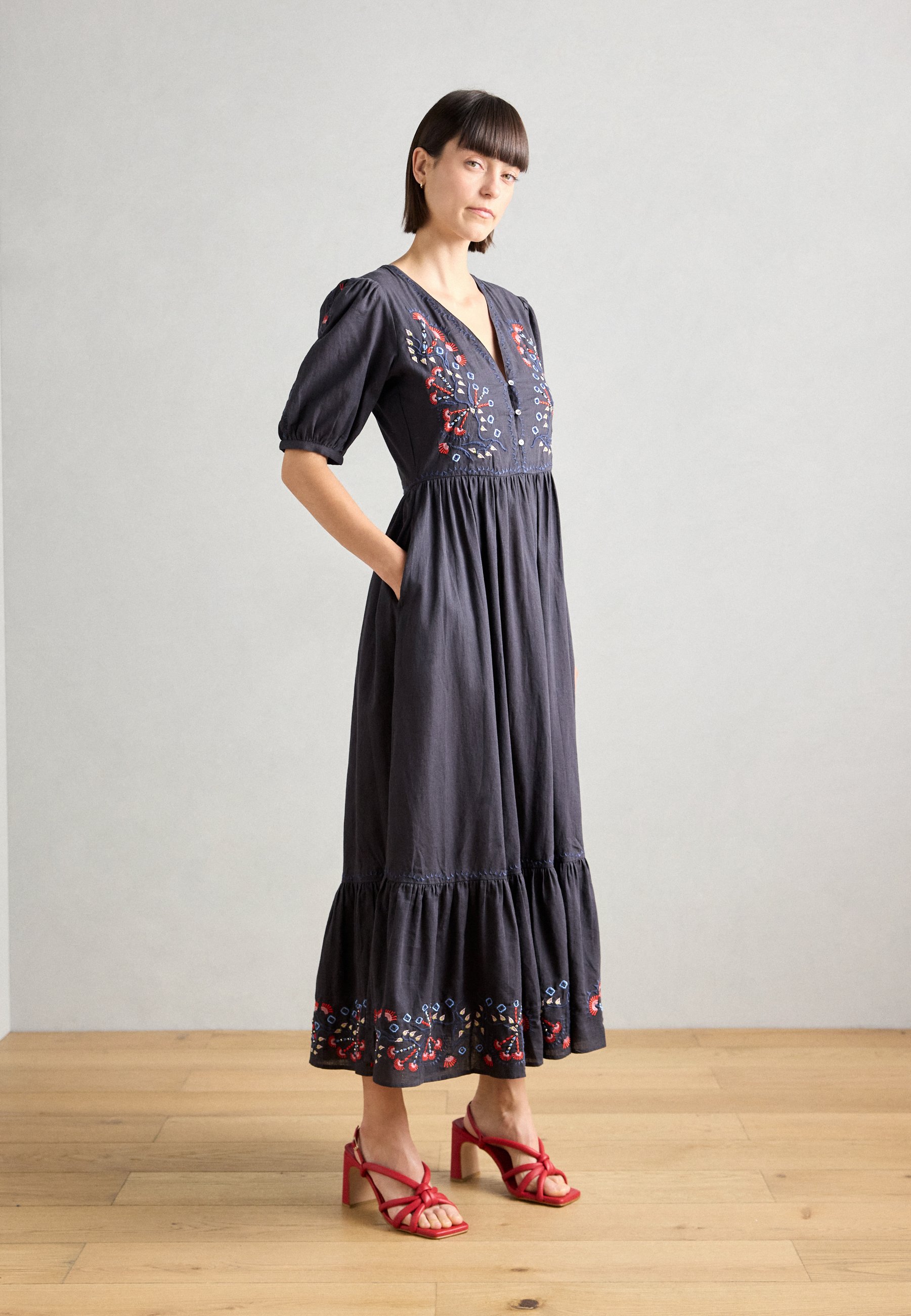 Barbour MACY MIDI DRESS - Denní šaty - navy/tmavě modrá