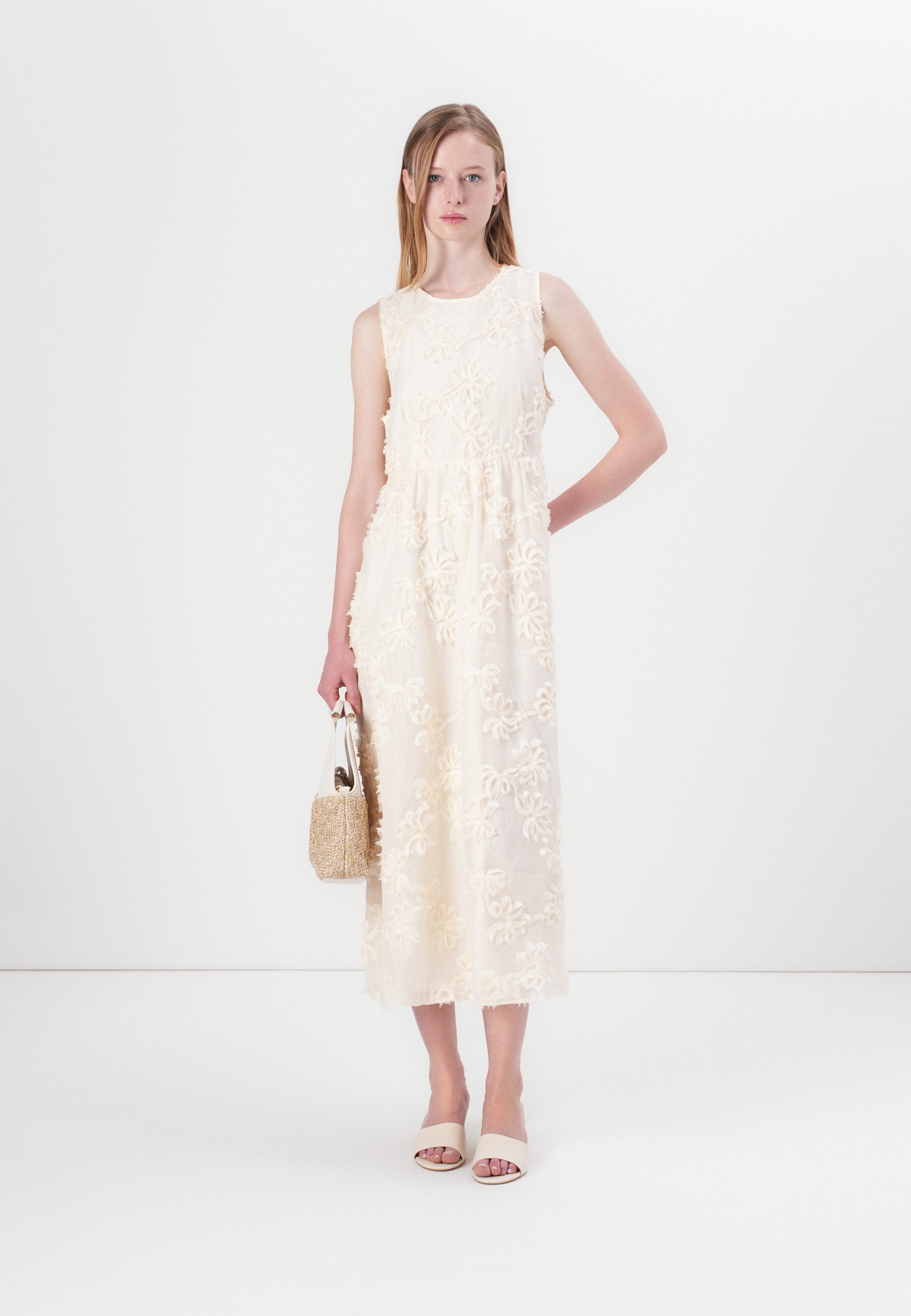 ワンピース PINKO 'La Cura' dress White Pinko - La Cura broderie anglaise dress White - The Corner