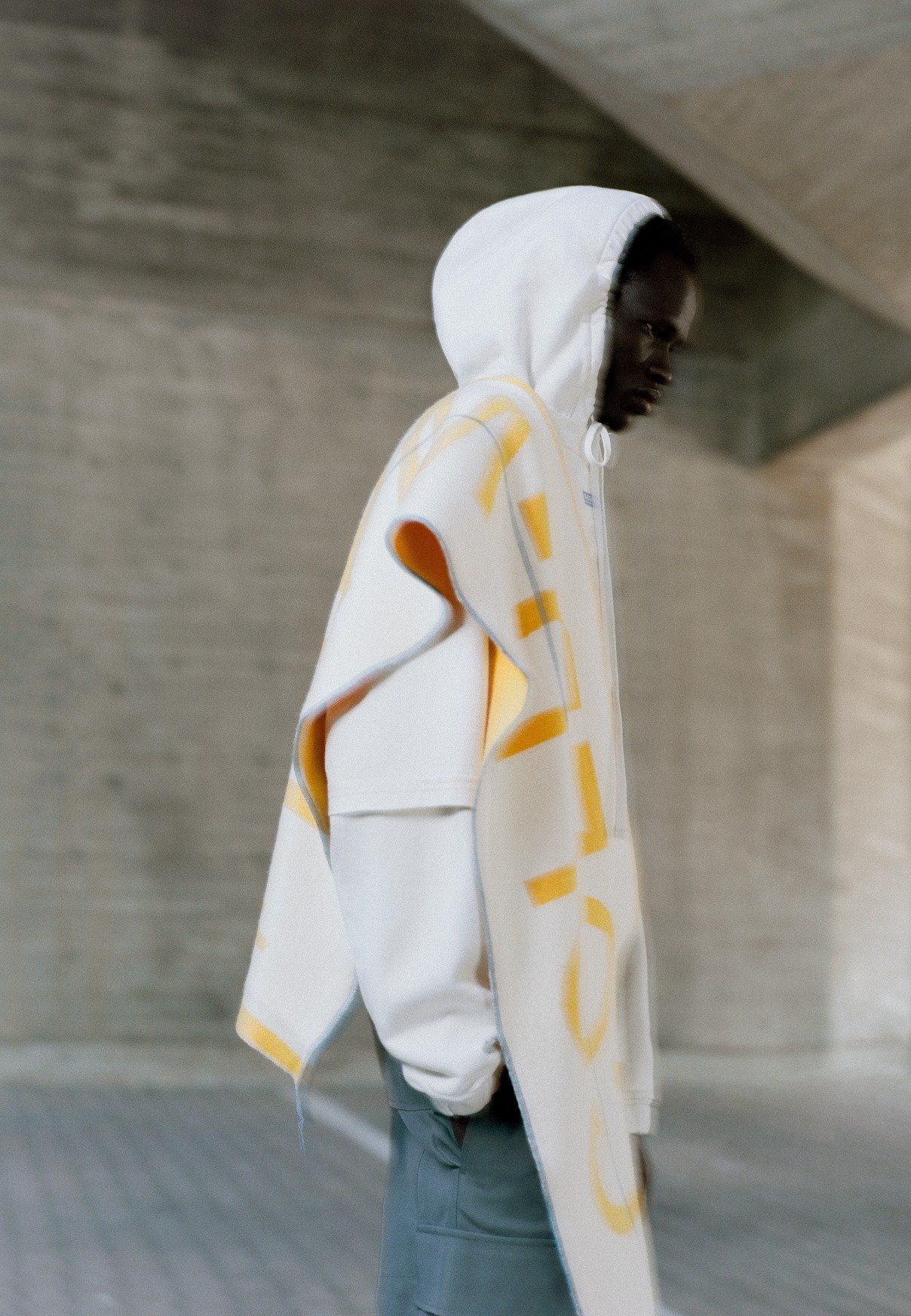 A-COLD-WALL* FRACTURE SCARF UNISEX - Scarf - yellow amber