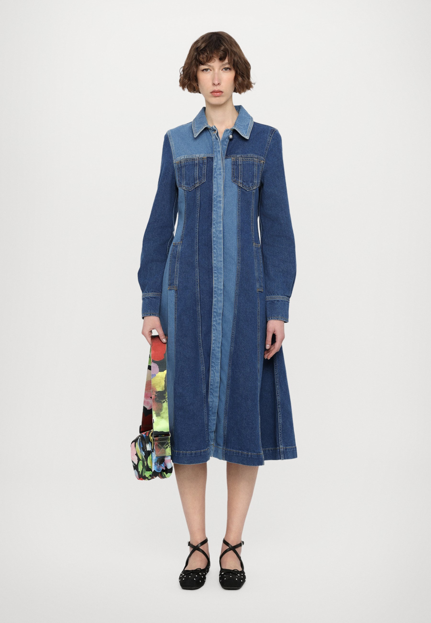 Sportmax FIORITO - Denim dress - midnight blue/blue - Zalando