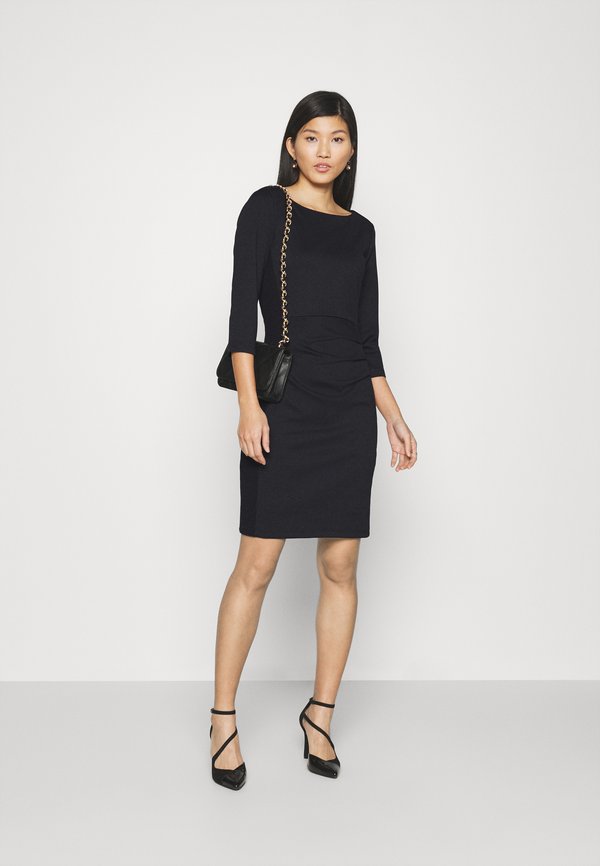 Kaffe Tara Short Dress in Deep Black