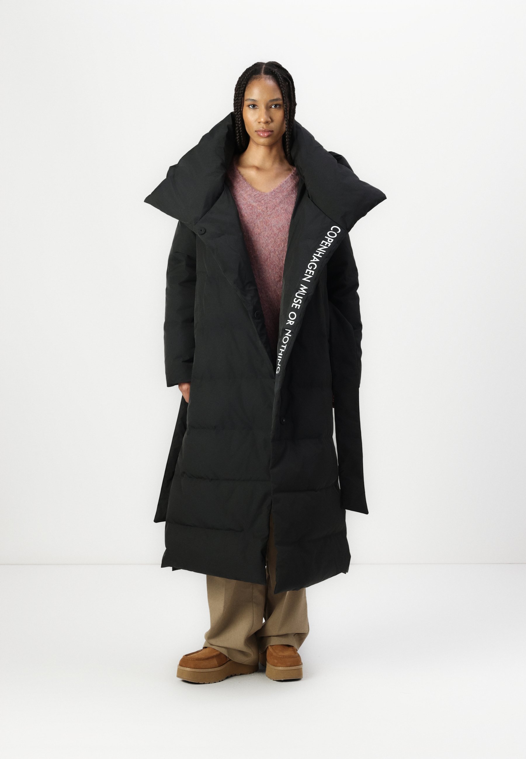 Marimekko SUOJA LINSSI - Down coat - black/grey/black