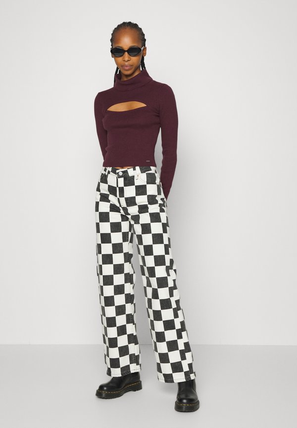 JDY JDYGEGGO MIA LONG CHECK PANT - Pantaloni