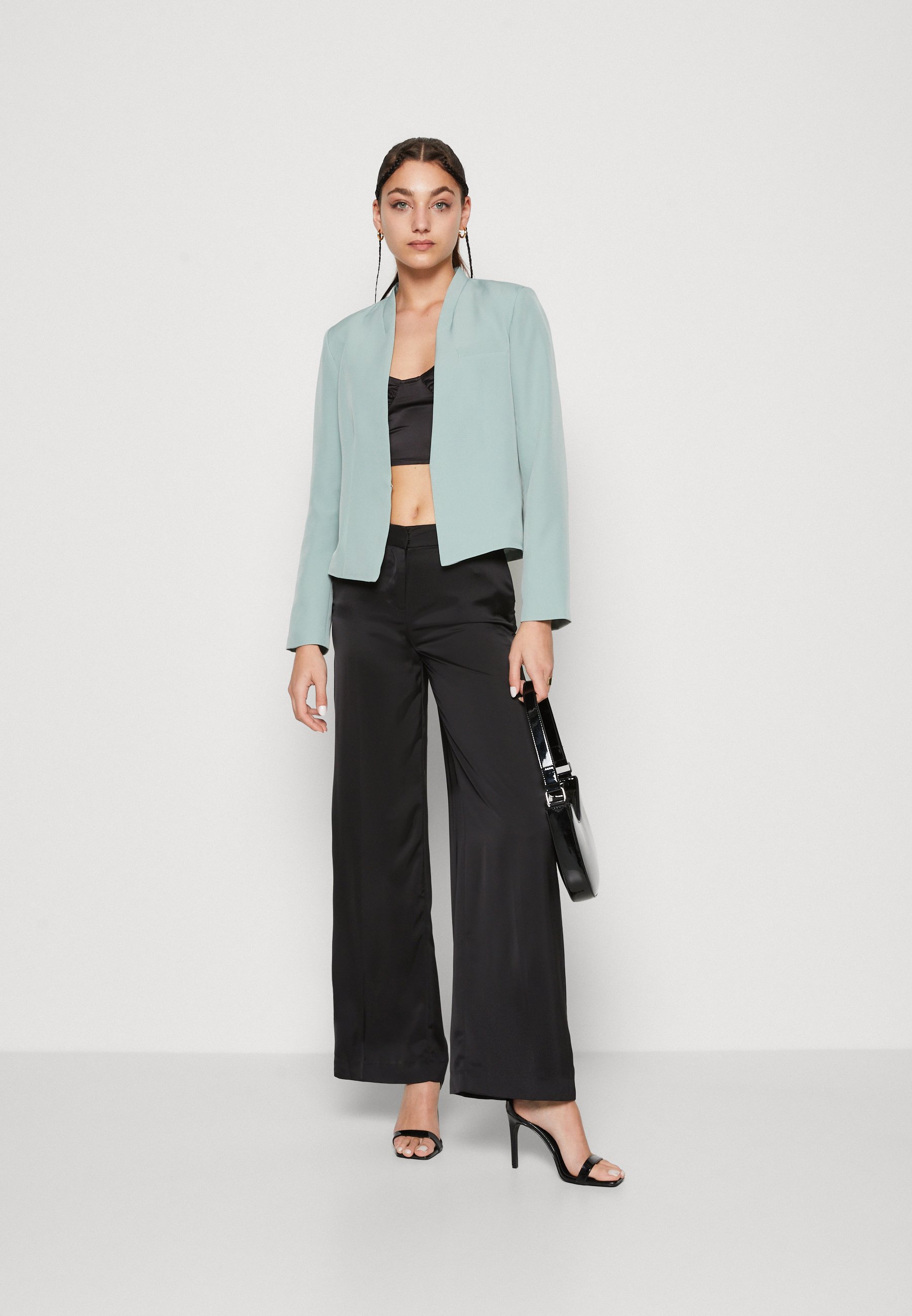 BOSS C Taslimah Straight Leg Trousers in Black | UK