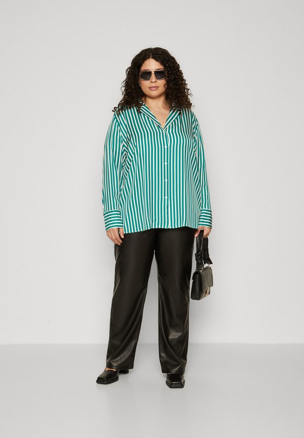 ONLY Carmakoma Cariselas HW Wide Pant Pantaln, Negro, L Para Mujer