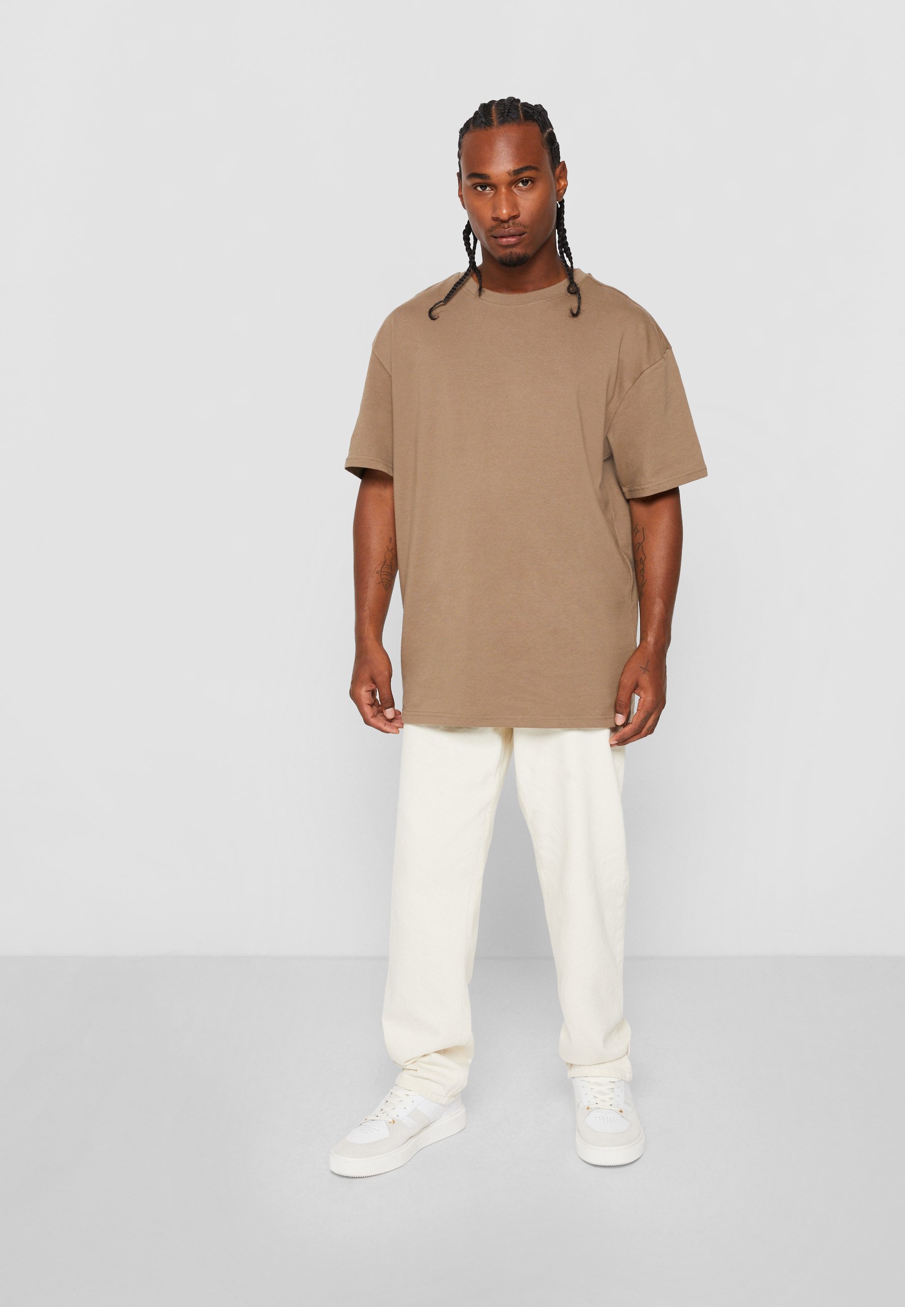 Urban Classics Heavy Oversized Shirt - Sand Beige 5XL Relaxed Fit - View #3