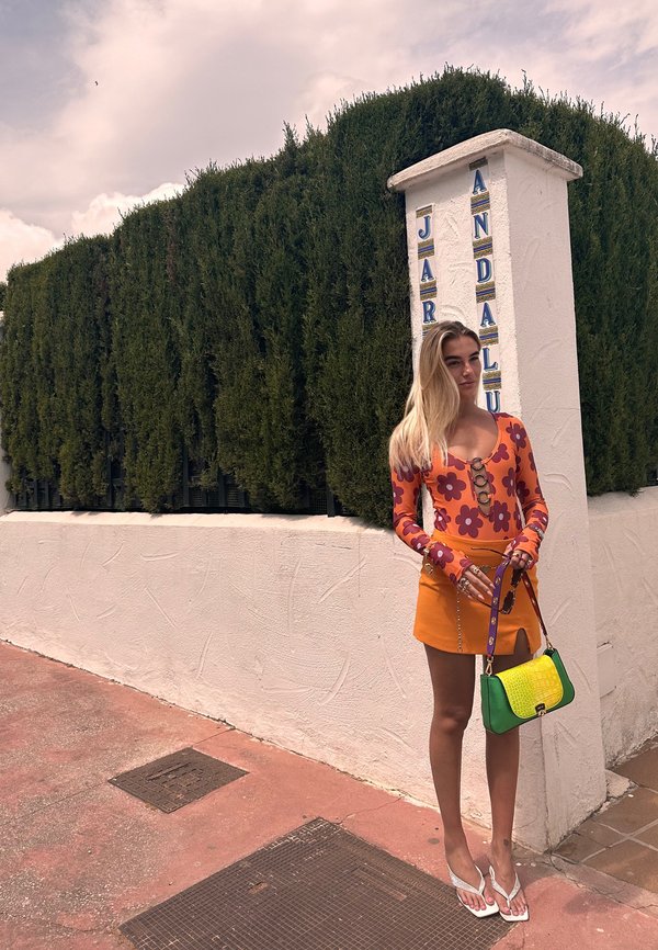 Guess LITTLE BAY SHOULDER BAG Borsa a mano orange/arancione