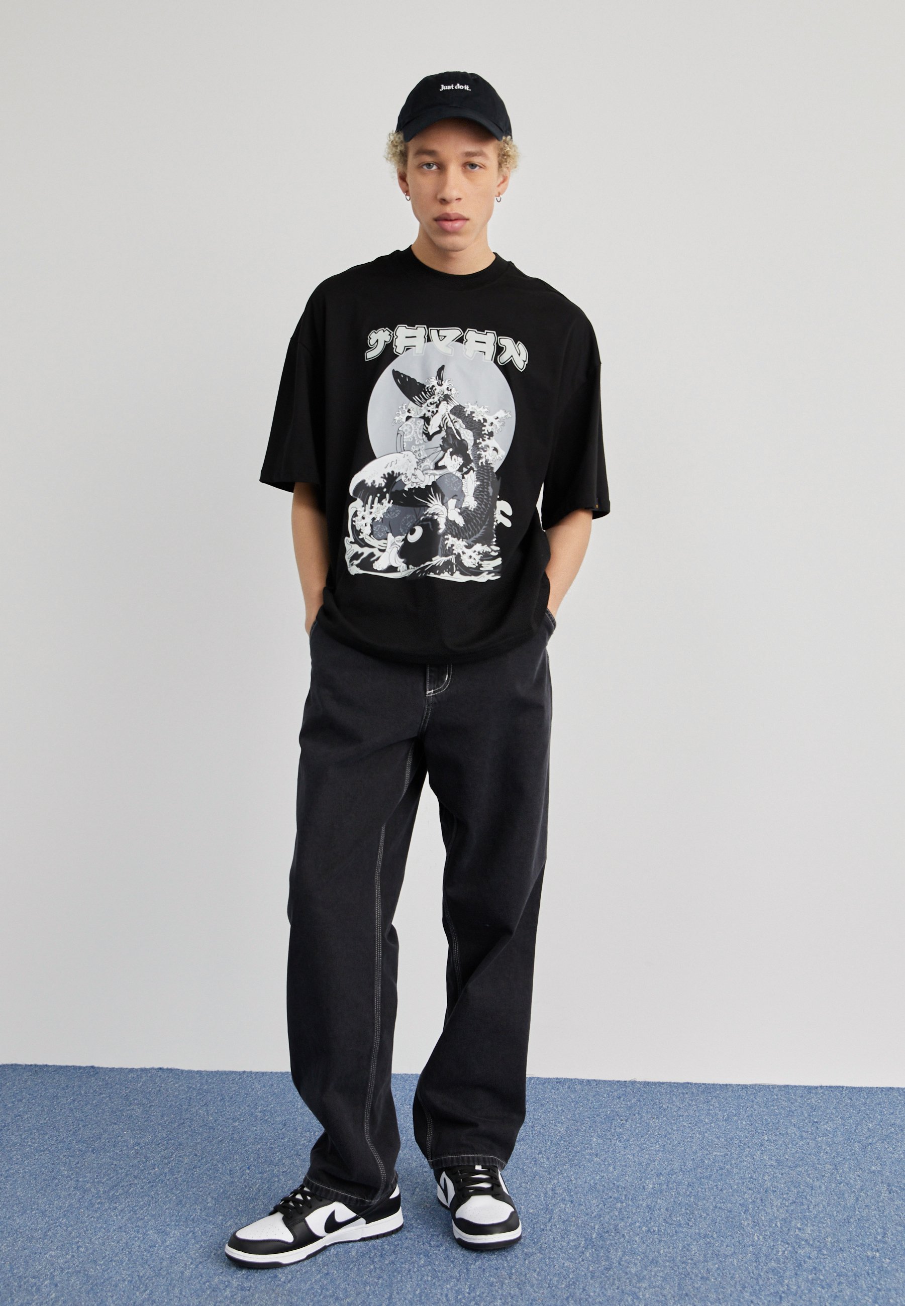 HUGO DARGEX - Print T-shirt - black - Zalando.co.uk