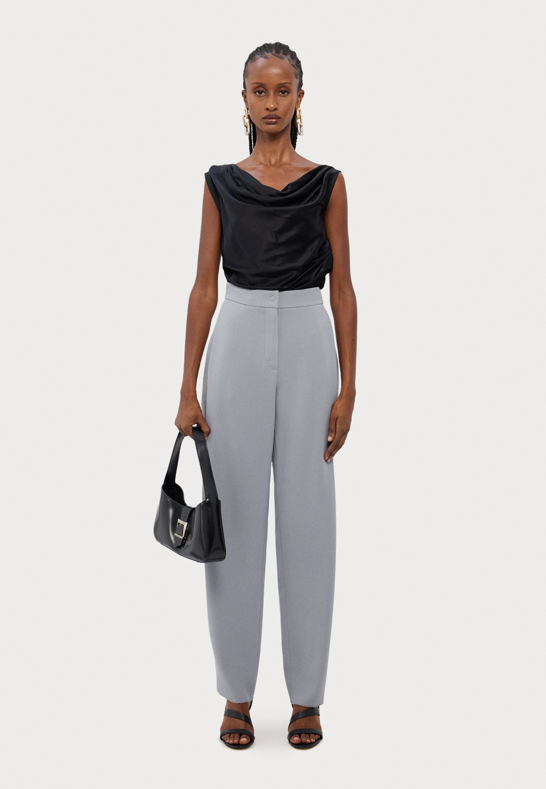 Emporio Armani PANTALONE - Trousers - moon grey/grey - Zalando.co.uk