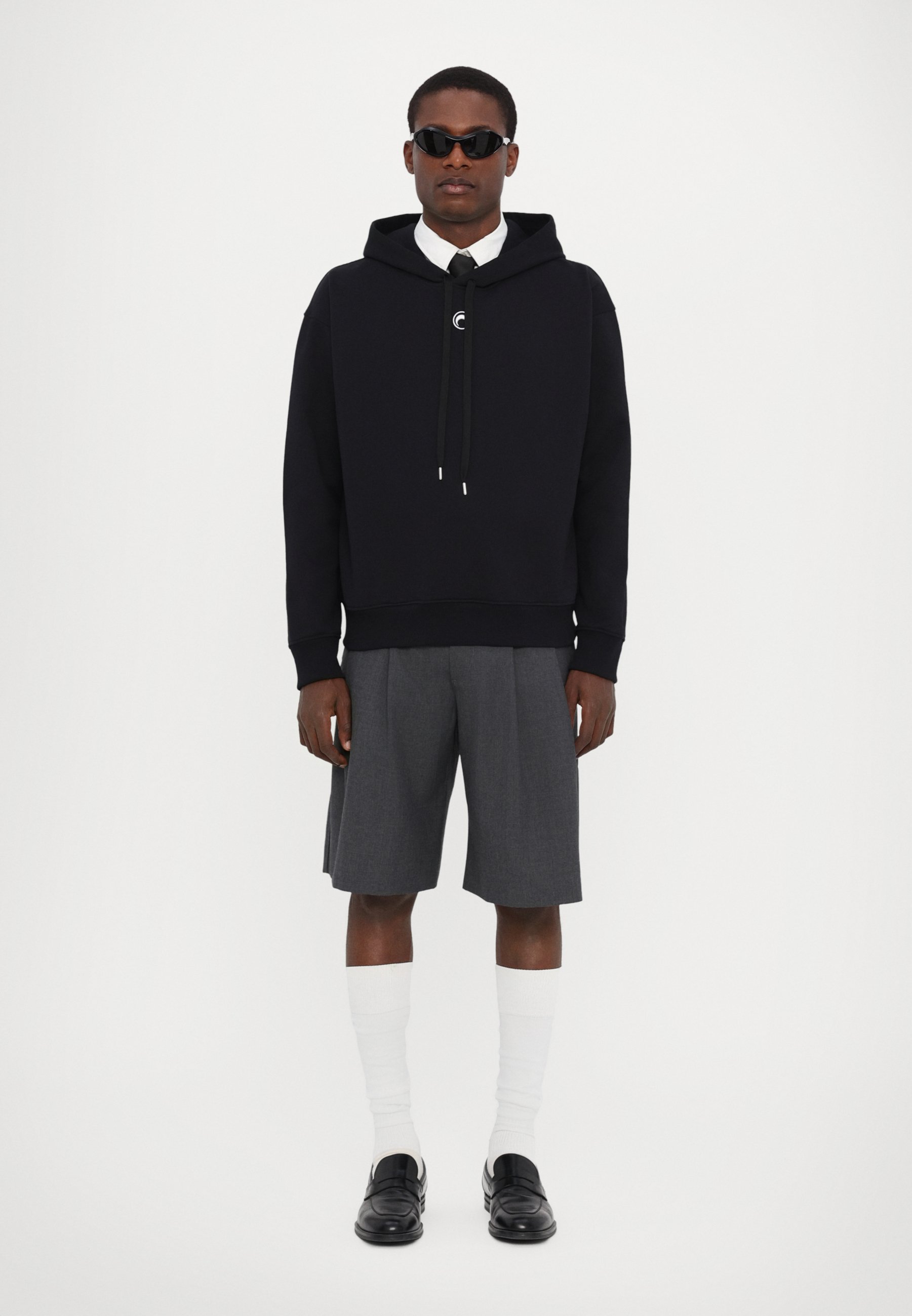 Neil Barrett EASY DROP SHOULDER DOUBLE BOLTS HOODIE