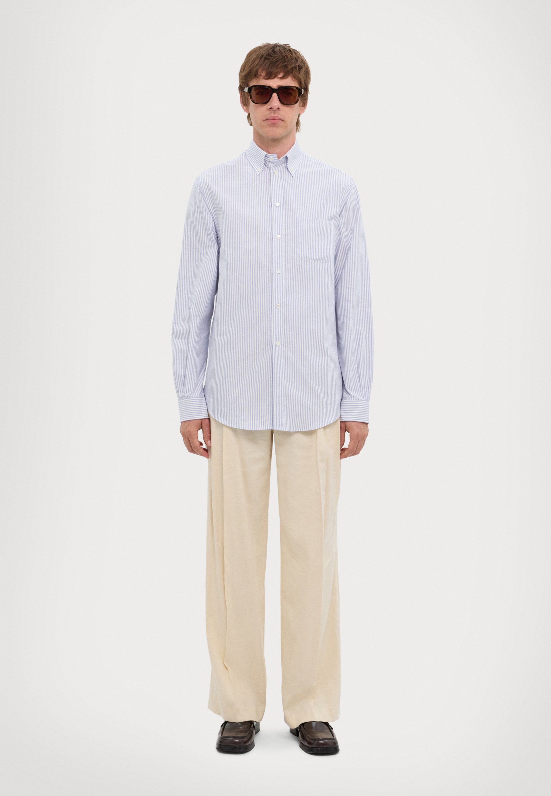 LARDINI CAMICIA LAVATA UOMO - Formal shirt - blue - Zalando