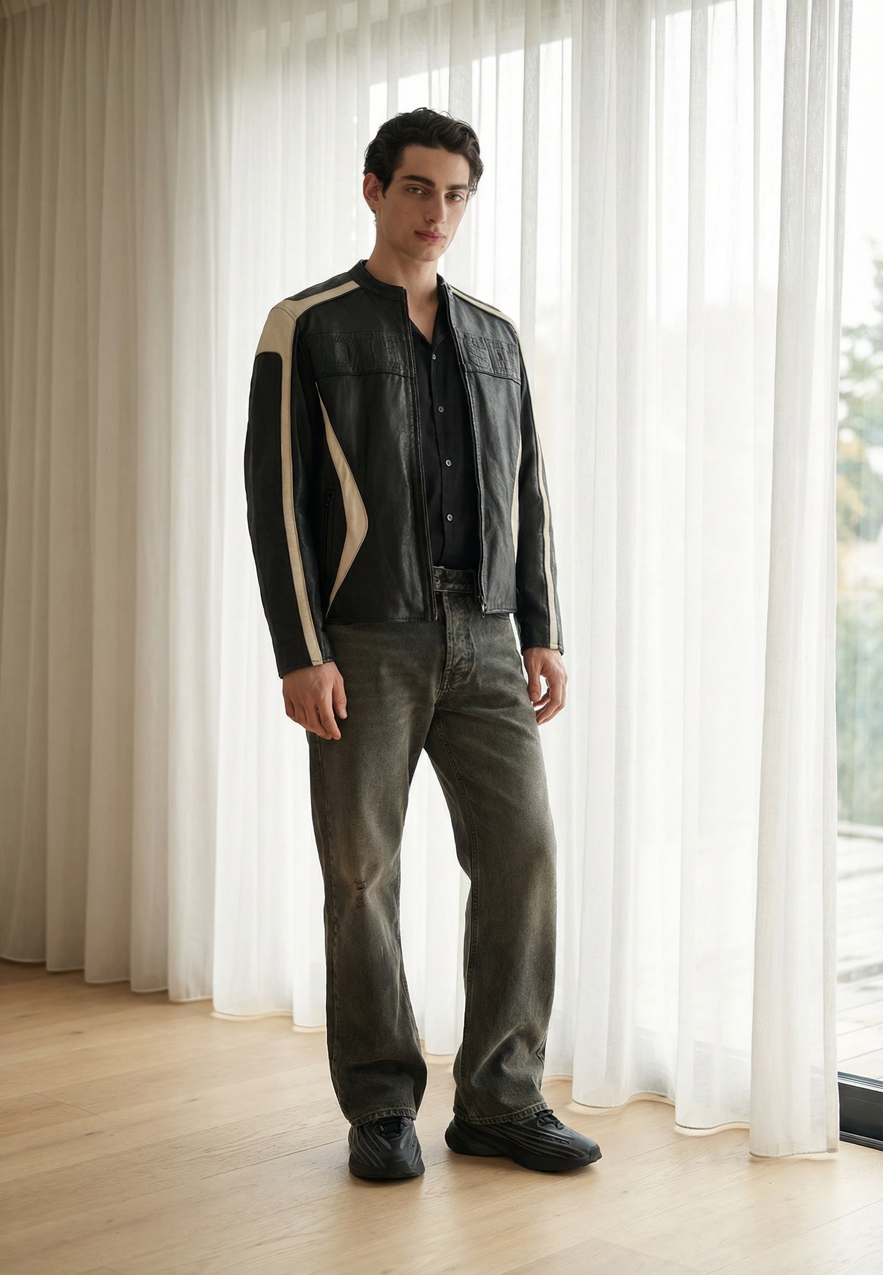 Jaded London JACKET - Light jacket - graphite/multi-coloured
