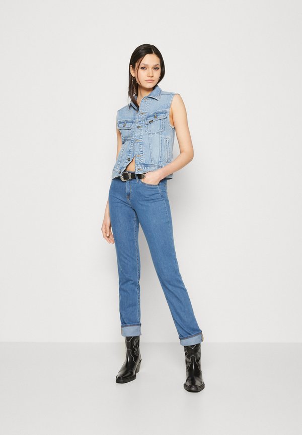 Talla Grande Chaqueta ONLY Carmakoma Para Mujer Azul Claro