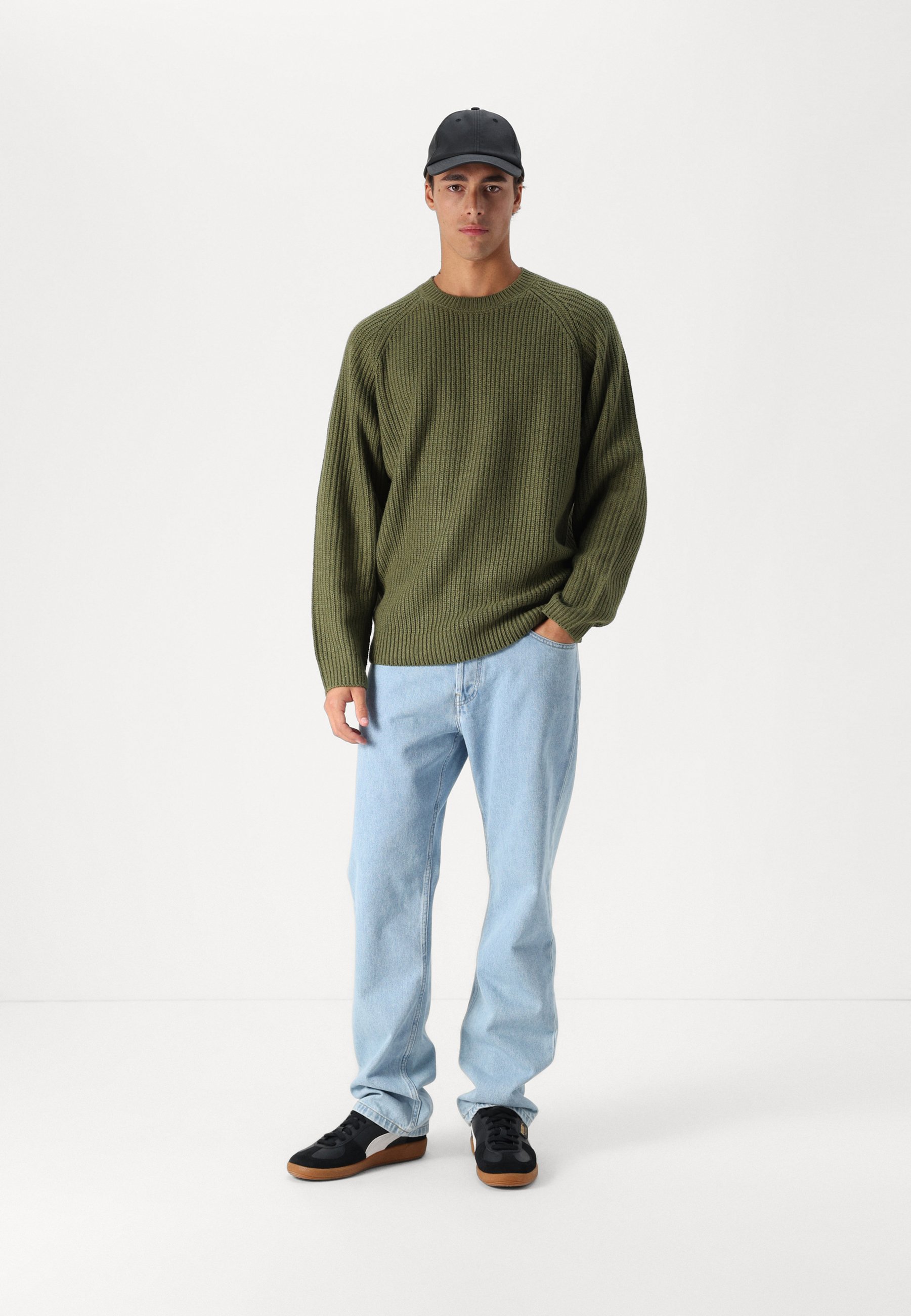 Carhartt WIP FORTH - Sweter/khaki - Zalando.pl