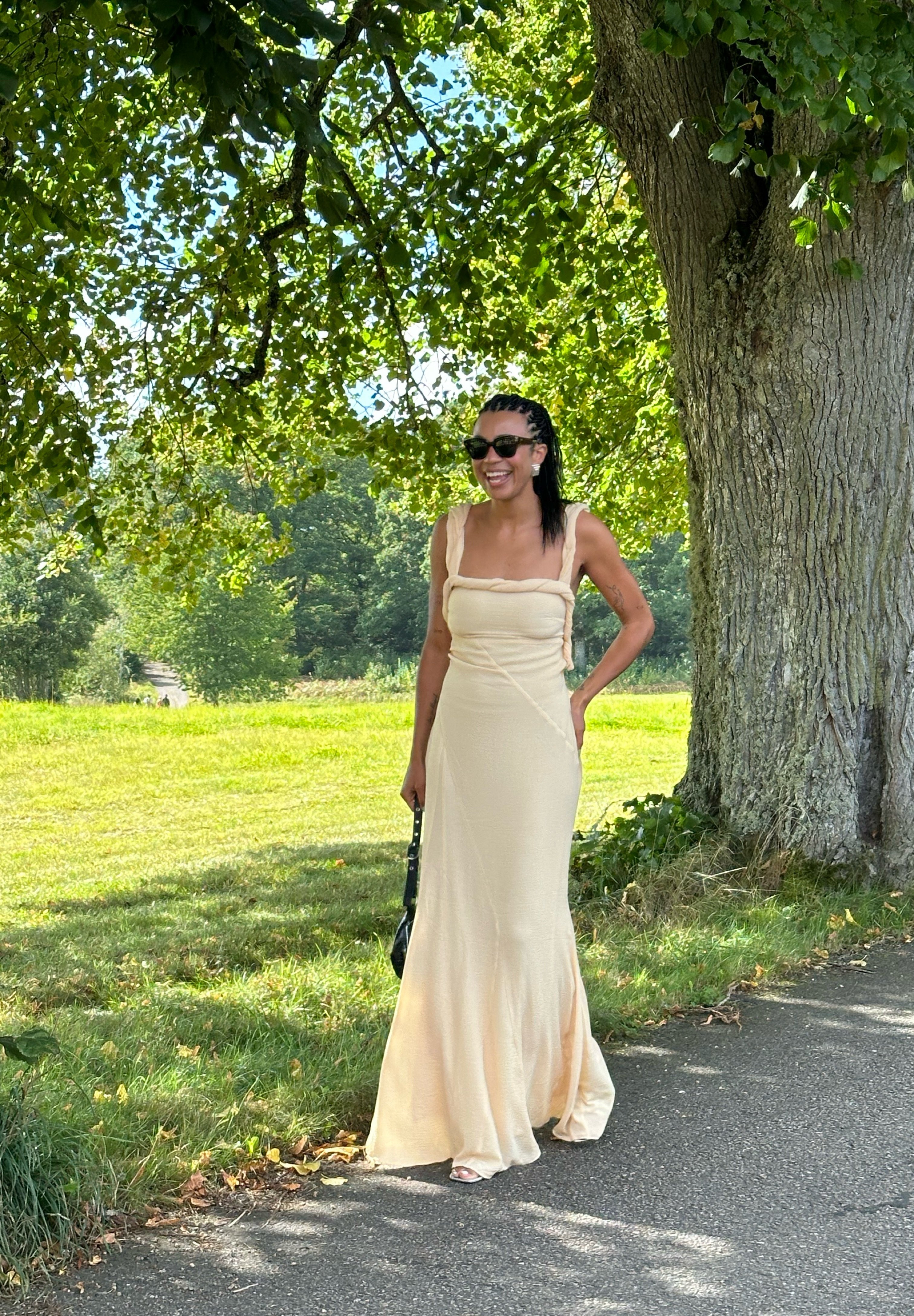 ワンピース ELISABETTA FRANCHI Woman Dress Yellow Cream AB650 360 Elisabetta Franchi Outlet: Dress woman - Yellow Cream