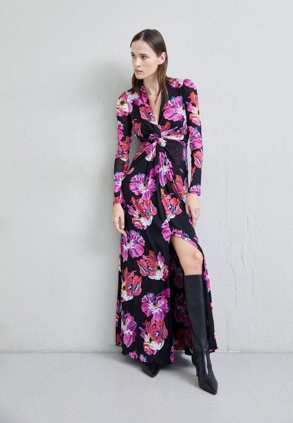 David Koma FISH SHOULDER OPEN LEG NET GOWN - Robe de soirée - black ...