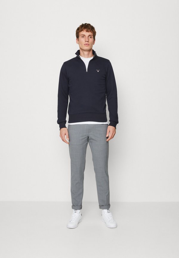 Farah Jim 1/4 Zip Maillot De Survêtement Homme - Sweat Zippé 100% Coton Biologique