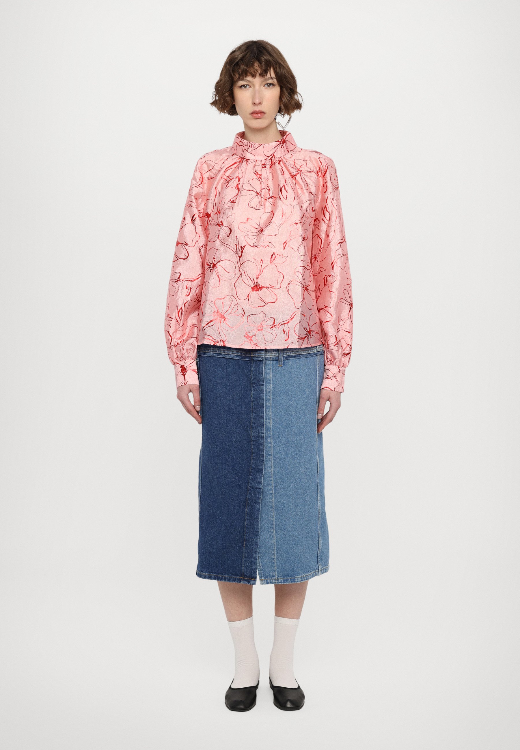 Stine Goya STRUCTURE GATHERED LONG SLEEVE - Blouse - loves