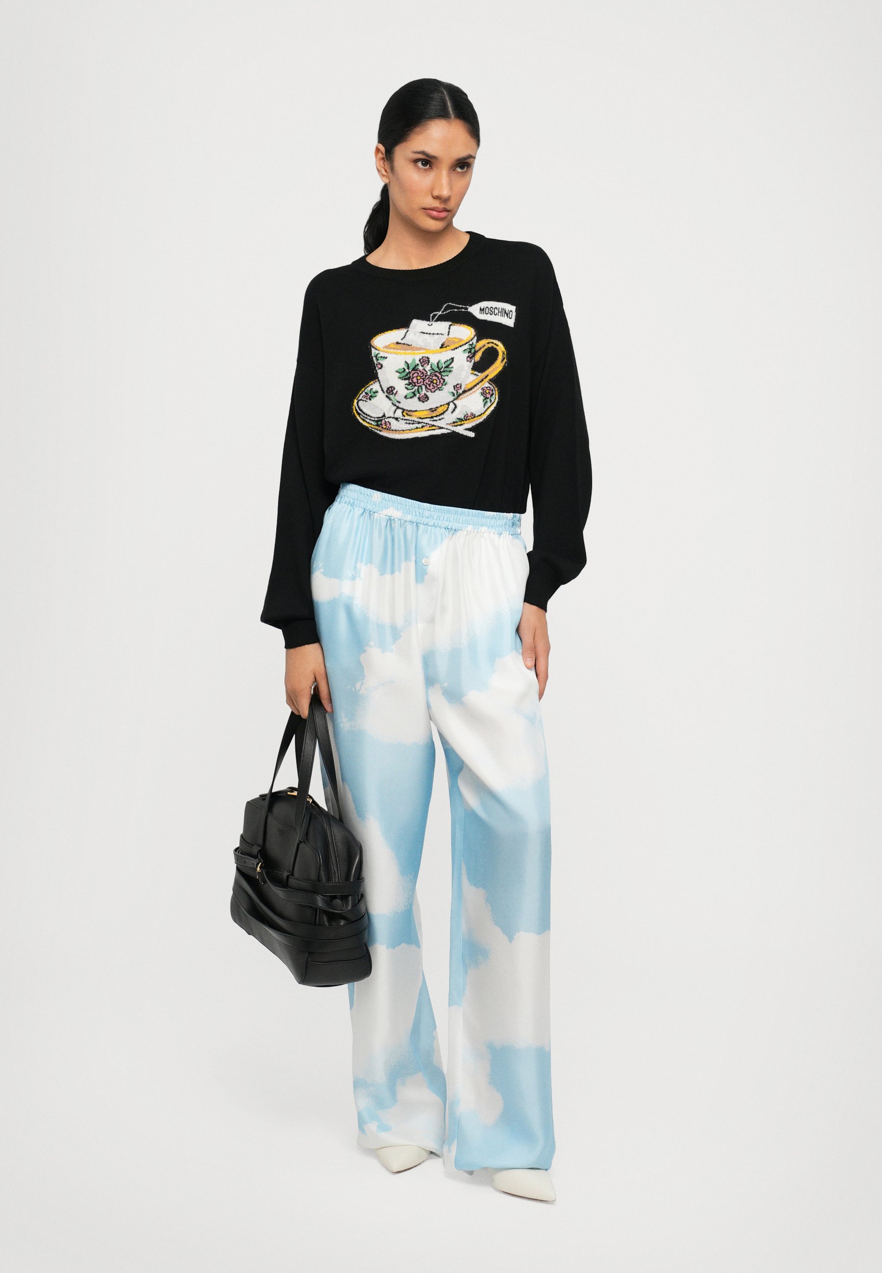 パンツ Moschino 'Tea Time' Print Pants 20730661_50714186_1000.jpg
