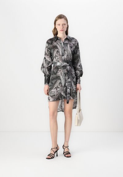 Dearyu Donne Africane Stampa Floreale Plissettato Corto Midi Dress Spalla Obliqua Abiti Collo Limitata Estate Multi-Senso Dress - Foto 2