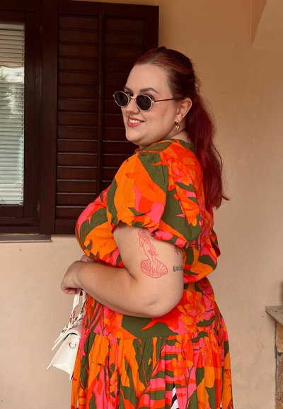 orange sol izzy dress IZA ORANGE RUCHED MAXI MESH DRESS OFUURE
