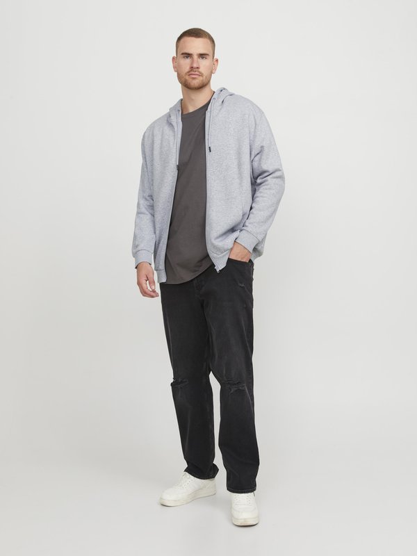 Jack & Jones JJEBRADLEY ZIP HOOD - Felpa con zip - navy blazer/blu scuro