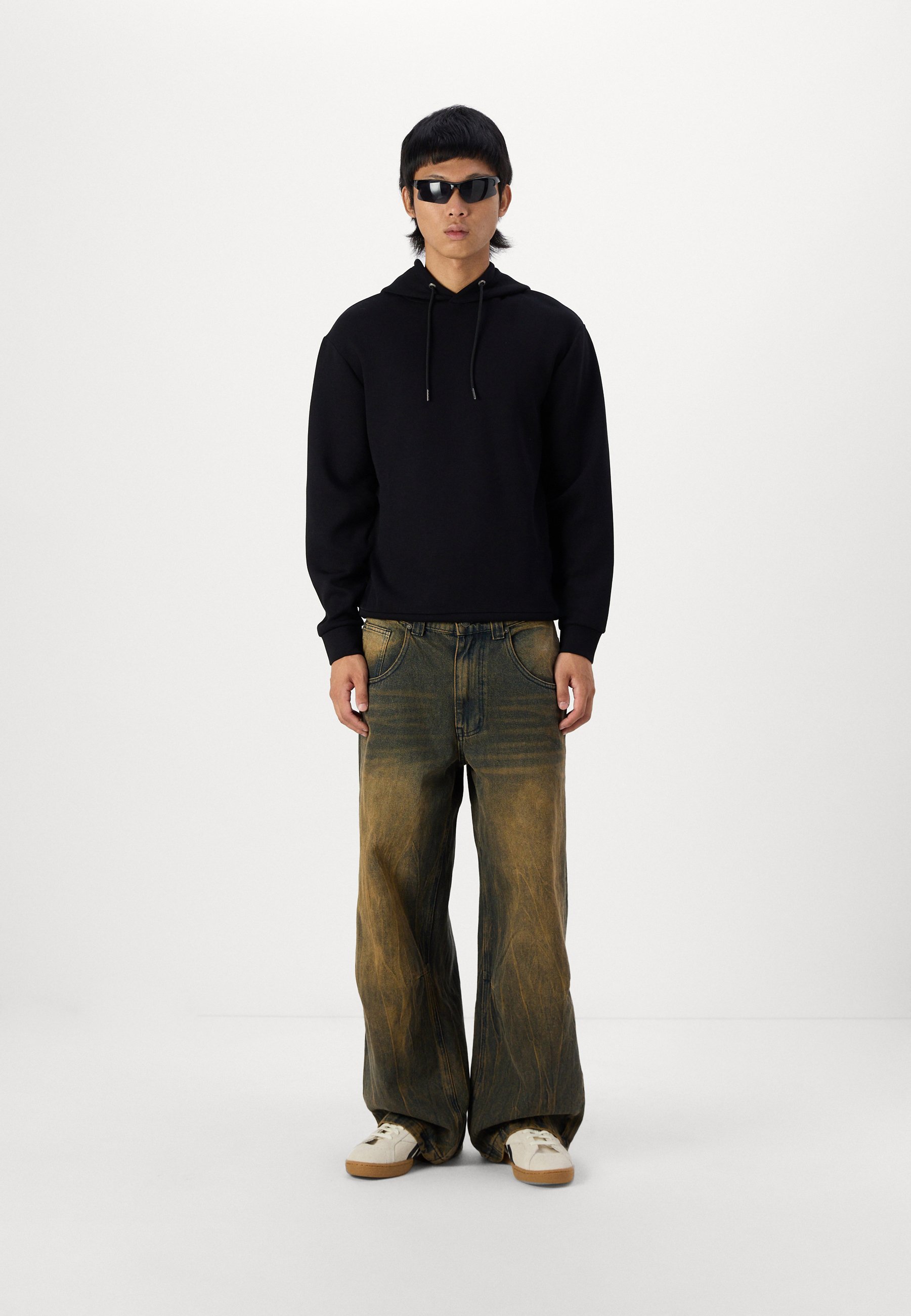 Jaded London WASHED RAZOR - Straight leg jeans - black