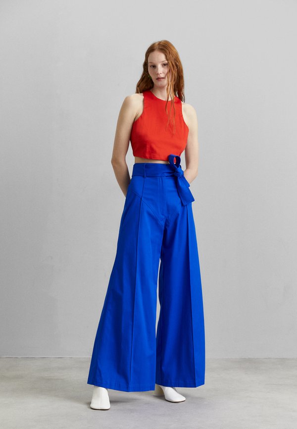 Sara Battaglia HIGH WAISTED PANTS Jean droit blue denim/denim bleu foncé ZALANDO.FR