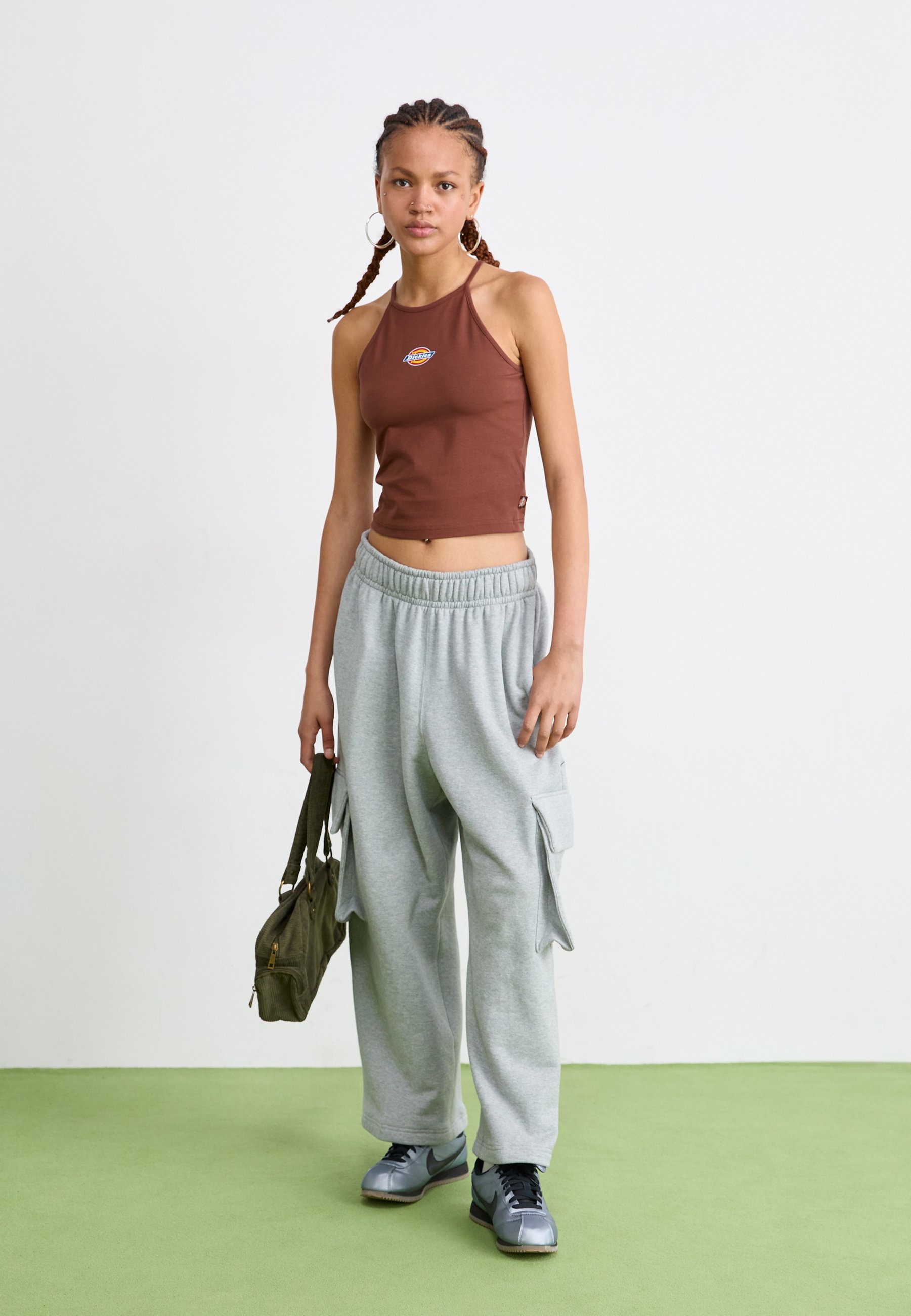 売れ筋商品|||サンタクルーズ Tシャツ レディース トップス GLINT FRONT HALTER  - Top - sangria/white Santa Cruz GLINT FRONT HALTER - Top - sangria/white/light