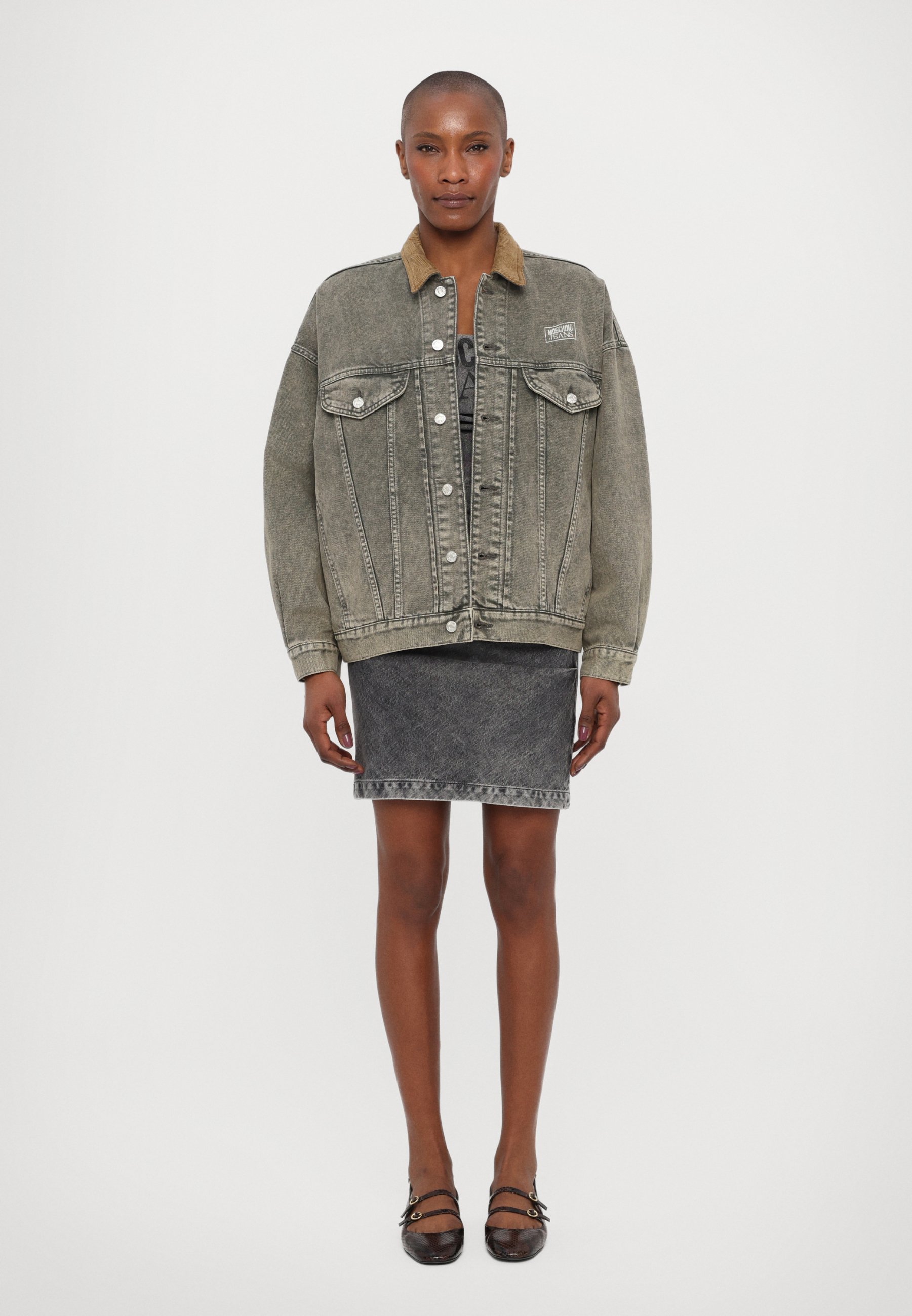 MISBHV DRAPED FOOTBALL DRESS - Jersey dress - heather grey