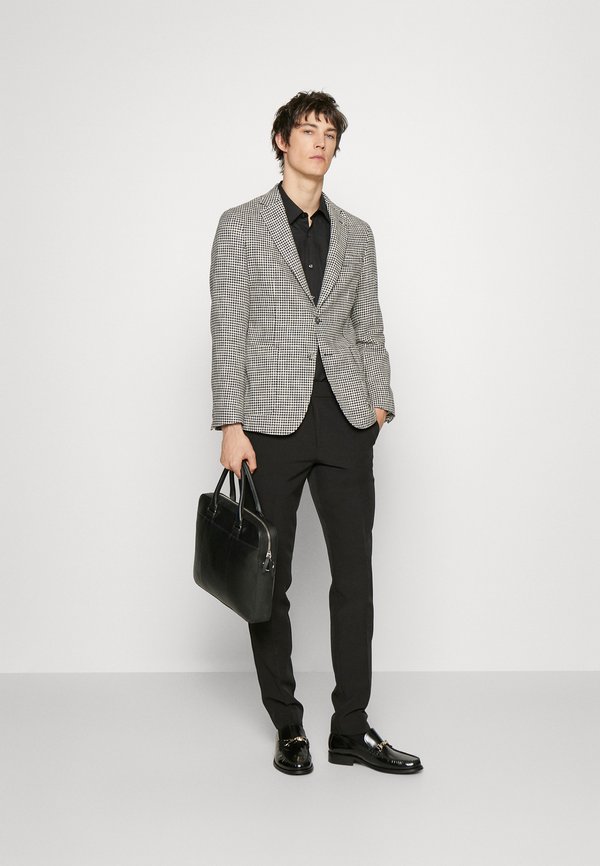 Selected Homme SLHSLIM TUMBA CHECK Suit jacket dark sapphire/camel/dark blue Zalando.ie