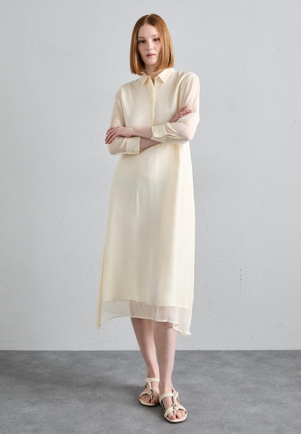 Embroidered Sleeveless Hastings Polo Dress - White main image 1