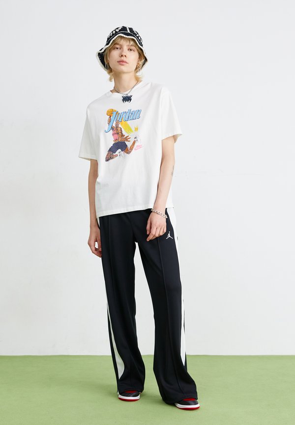 Jordan AIR JORDAN 1 MID - Baskets montantes - sail/gym red/off noir/white/blanc - ZALANDO.FR