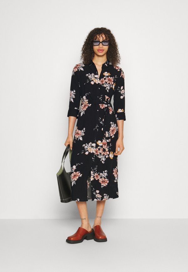 PIECES Tall PCNYA DRESS Blousejurk dark blue/donkerblauw Zalando.nl