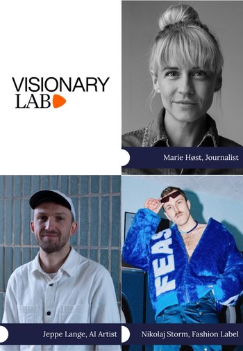 Tre portrætter: Marie Høst har blond hår og en denimjakke; Jeppe Lange har en hvid skjorte på; Nikolaj Storm har en blå, fluffy jakke med fed tekst.