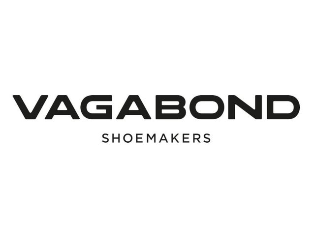 Texte noir sur fond blanc affichant le nom de la marque "VAGABOND" en lettres capitales et en gras, et "SHOEMAKERS" en police plus petite.