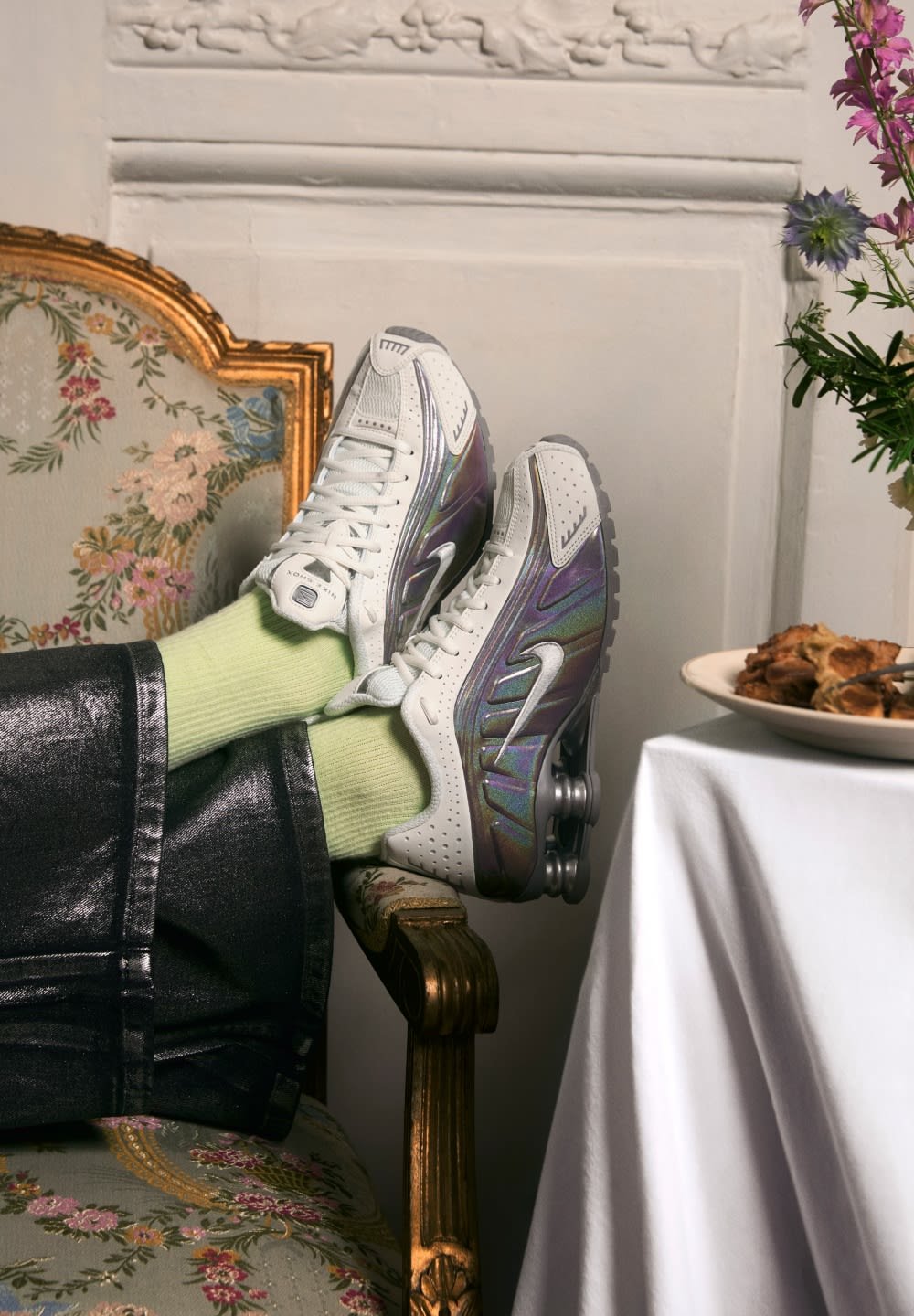 Silver shoes