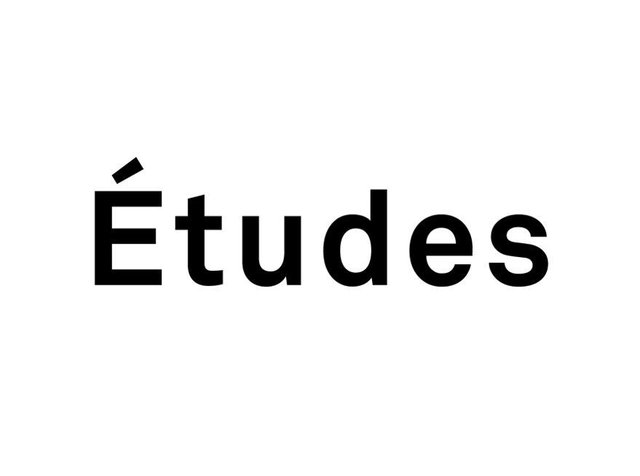Vette zwarte tekst die "Études" spelt op een witte achtergrond. Het lettertype is sans-serif met een schone, moderne uitstraling.
