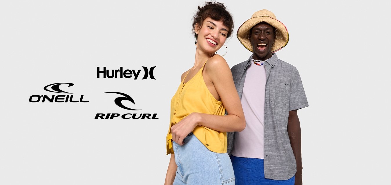 O'Neill + Hurley + Rip Curl
