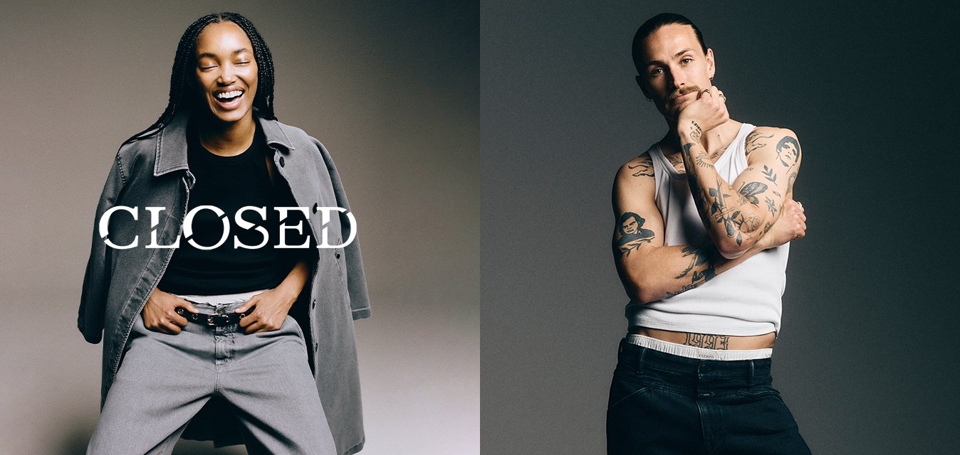 Dva jedinci na rozděleném obrázku: vlevo osoba v šedém oversize kabátu a černém topu, s copánky; vpravo osoba v bílém tílku s tetováním.