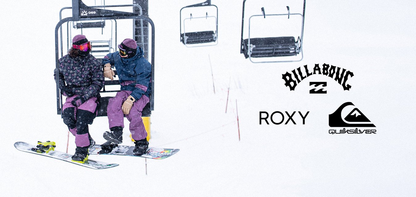 Šampióni na lyžích: Billabong + Roxy + Quiksilver