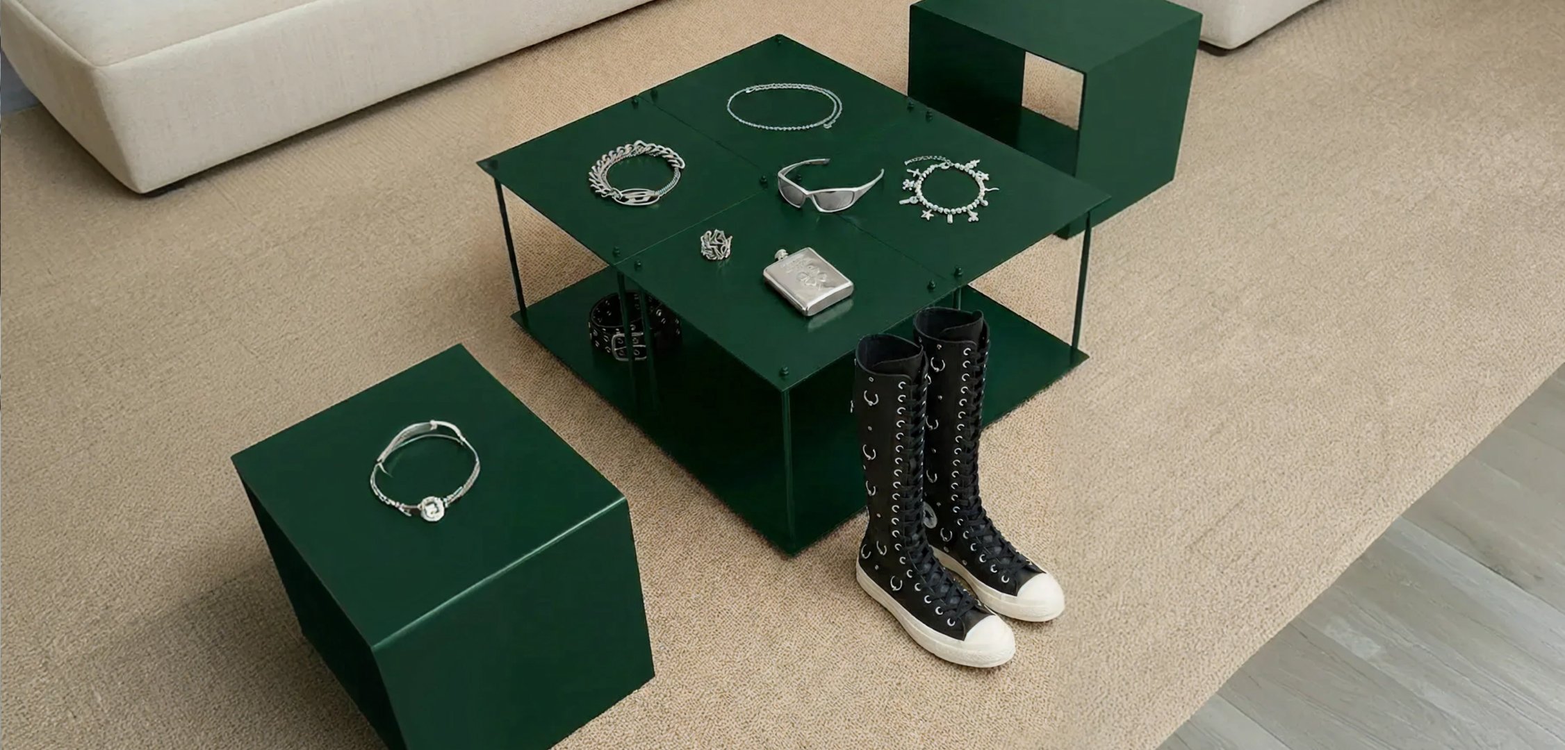 Accessoires métallisés tendance