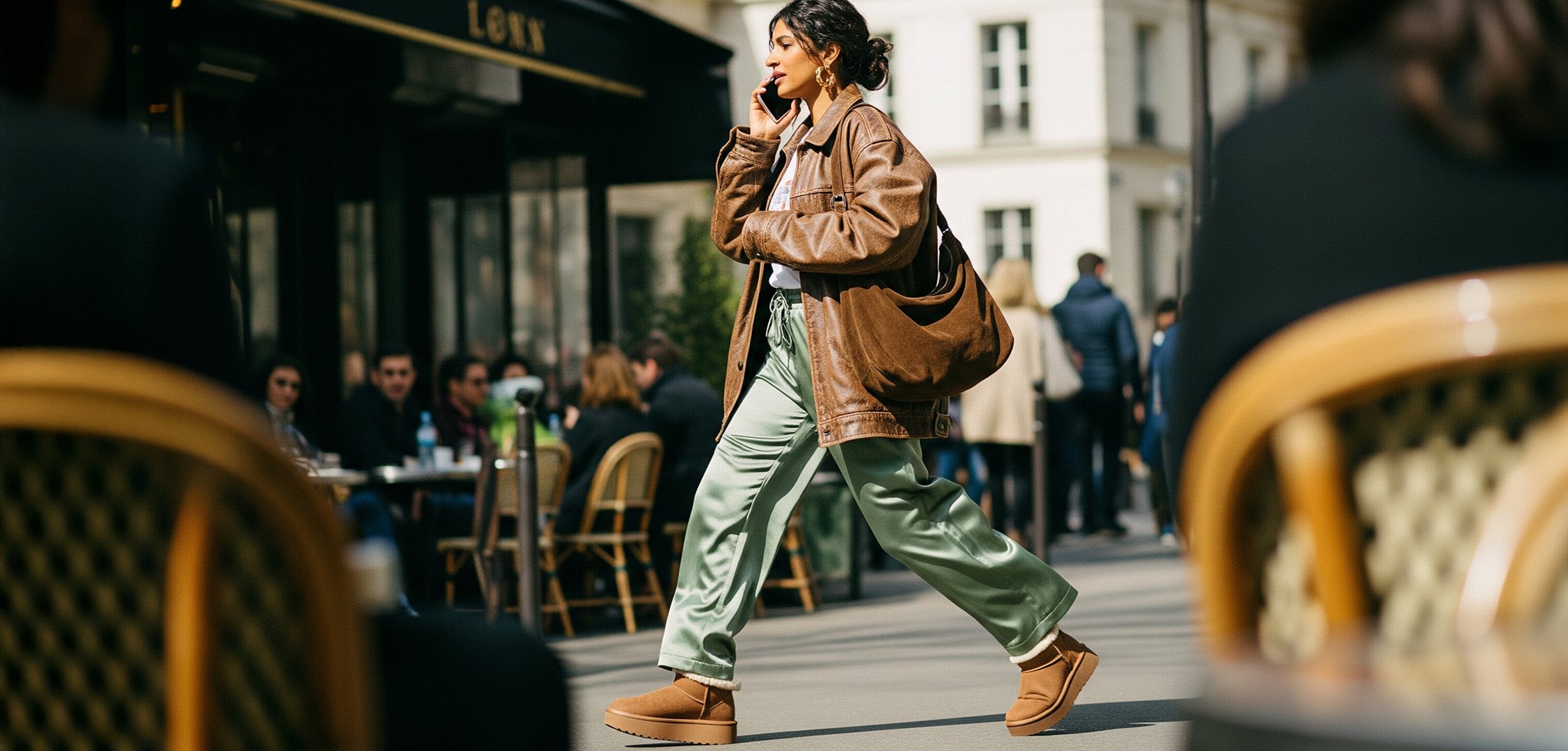 Satin Jogger trend
